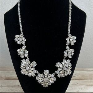 Charter Club Silver Floral Necklace